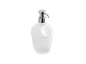 MELÒ B9305 - Etched glass Bathroom soap dispenser _ Colombo Design